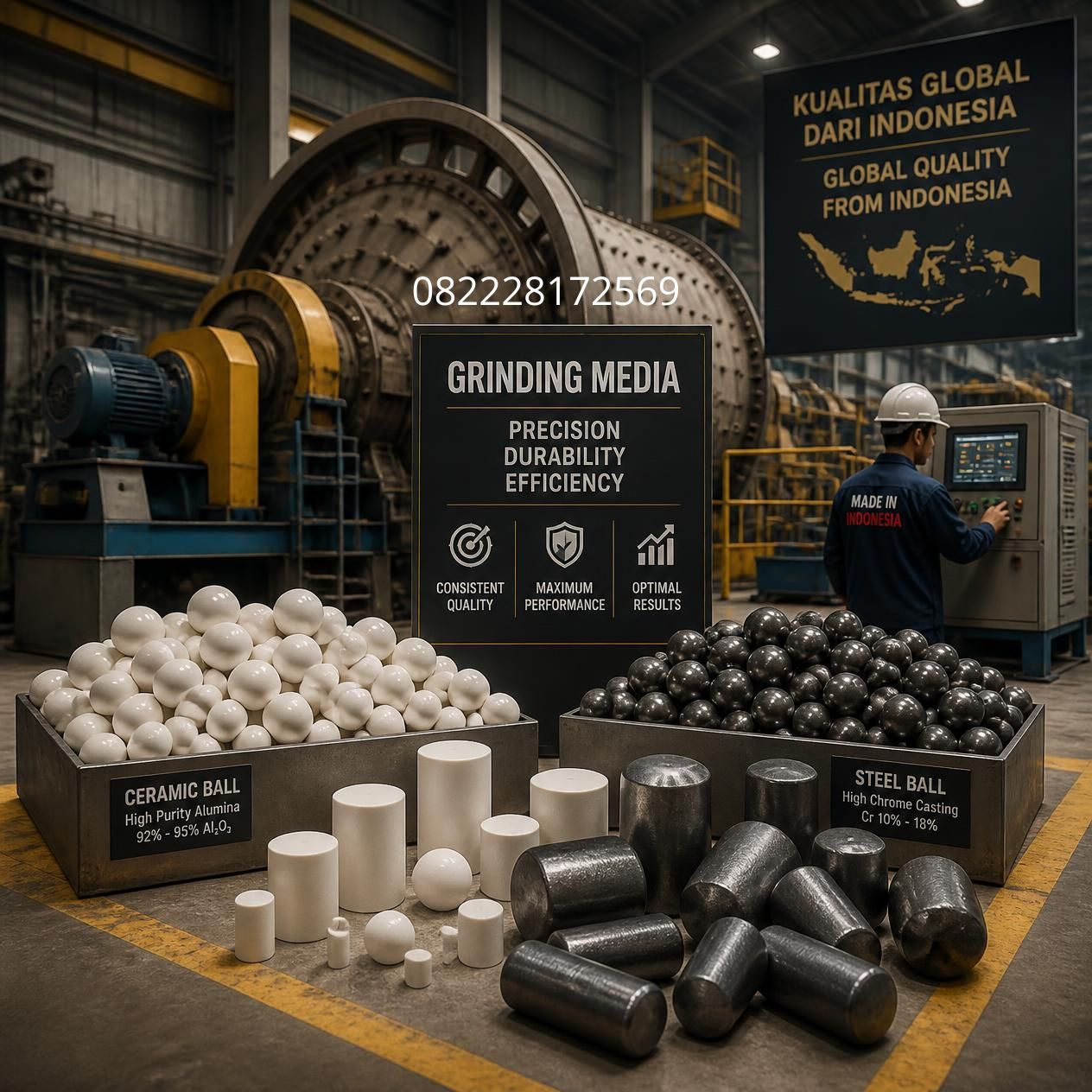 grinding media steel ball Indonesia